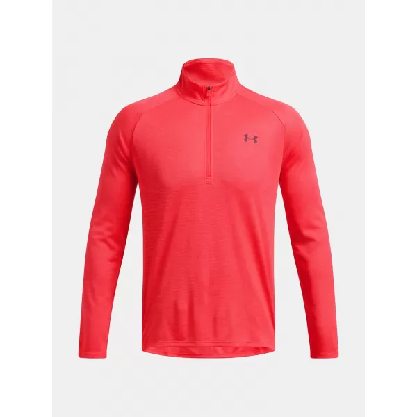  Pánské triko UNDER ARMOUR UA TECH TEXTURED 1/2 ZIP červená 