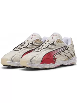Pánské boty PUMA INHALE DISTRESSED 40453202 ALPINE SNOW/FOR ALL TIME RED