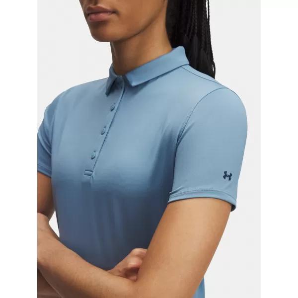  Dámské triko UNDER ARMOUR UA PLAYOFF SS POLO 1383612-418 MODRÁ 