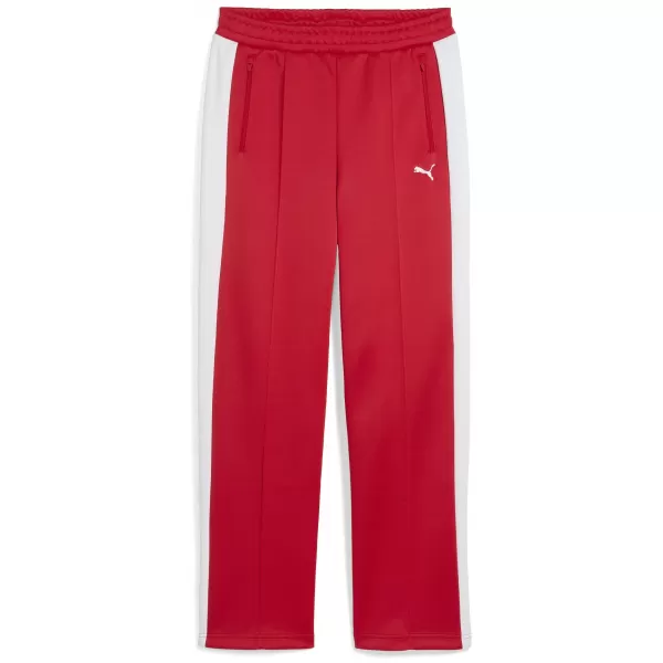  Dámské tepláky PUMA T7 ALWAYS ON STRAIGHT TRACK PANTS OP 62979711 FOR ALL TIME RED 