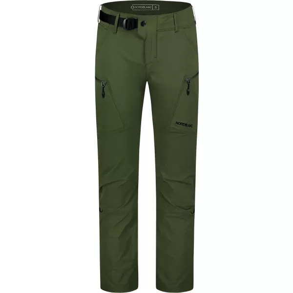  Pánské outdoorové kalhoty NORDBLANC FORGE NBSPM8191 ZELENÝ DEN 