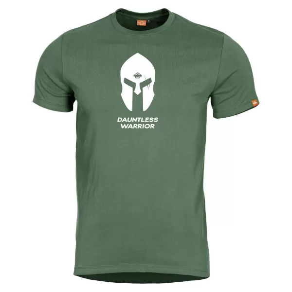 Pánské triko PENTAGON SPARTAN HELMET K09012 OLIVE GREEN 
