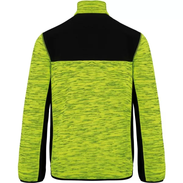  Unisex mikina Kariban WK | WK 9108 FLUORESCENT YELLOW MELANGE/BLACK 