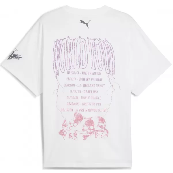  Pánské triko PUMA MELO WORLD TOUR-NAMENT TEE I 63237201 PUMA WHITE 