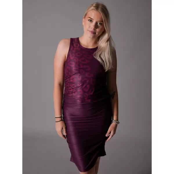  Dámské šaty premium ALTISPORT VOJ/ALW047SAT03 WINE RED 