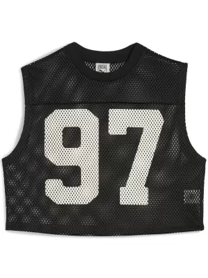 Dámské tílko PUMA X ROSÉ RELAXED MESH TOP 63380401 PUMA BLACK
