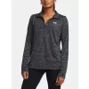 Dámská mikina UNDER ARMOUR  TECH 1/2 ZIP- TWIST ČERNÁ