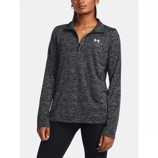  Dámská mikina UNDER ARMOUR  TECH 1/2 ZIP- TWIST ČERNÁ 