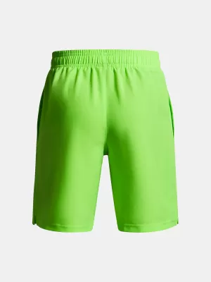 Chlapecké kraťasy UNDER ARMOUR UA TECH WOVEN WORDMARK SHORT 1383341-389 ZELENÁ