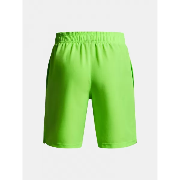  Chlapecké kraťasy UNDER ARMOUR UA TECH WOVEN WORDMARK SHORT 1383341-389 ZELENÁ 