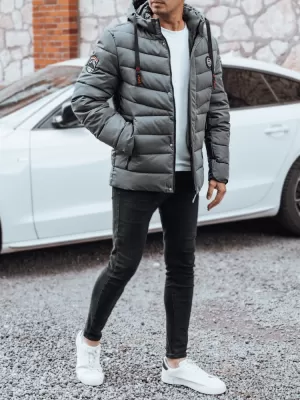 Pánská bunda DSTREET TMAVĚ ŠEDÁ