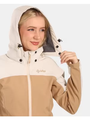 Dámská softshellová bunda KILPI RAVIA-W ZL0125KI BÉŽOVÁ