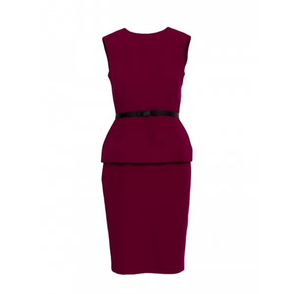  Dámské šaty STYLOVE S427 MAROON 