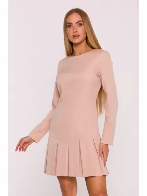 Dámské šaty MOE M872 BEIGE