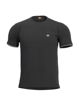 Triko PENTAGON LEVANTES CREWNECK STRIPES K09026 BLACK