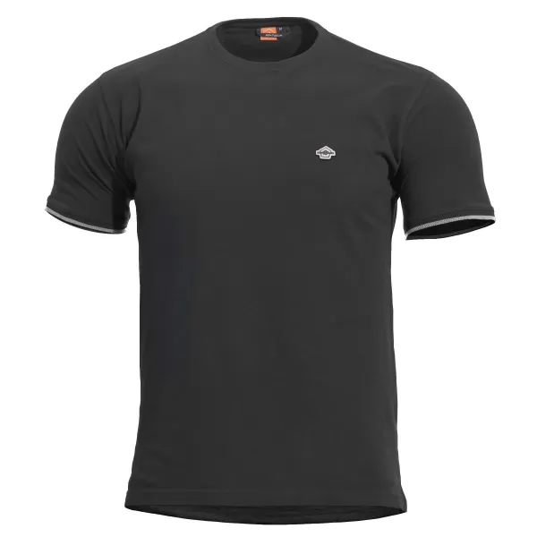  Triko PENTAGON LEVANTES CREWNECK STRIPES K09026 BLACK 