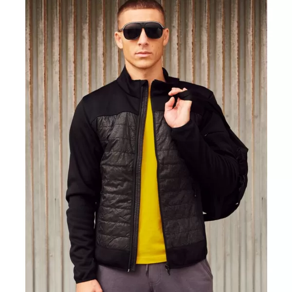  Pánská reflexní hybridní bunda CLIQUE | CUSTER JACKET MEN BLACK/REFLECTIVE 