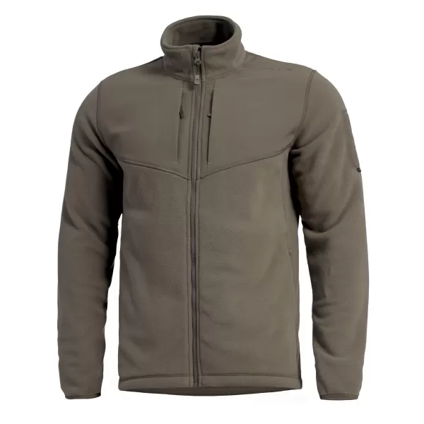  Mikina PENTAGON GRAMMOS POLARTEC RECYCLED MICRO FLEECE 200 K08066 BROWN GREY 