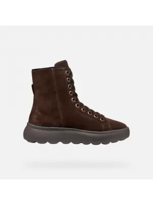 Dámské boty GEOX SPHERICA EC4.1 G009293 TMAVĚ HNĚDÁ