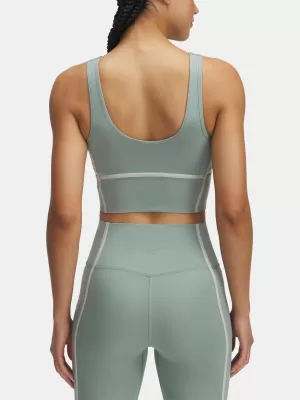 Dámské tílko UNDER ARMOUR MERIDIAN PIPED CROP TANK 6003529-348 ZELENÁ