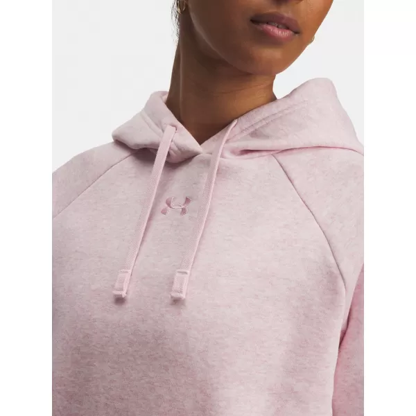  Dámská mikina UNDER ARMOUR UA RIVAL FLEECE HOODIE 1379500-648 RŮŽOVÁ 
