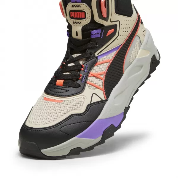  Boty PUMA TRINITY MID HYBRID 39232703 GRANOLA/BLACK/FIERY CORAL 