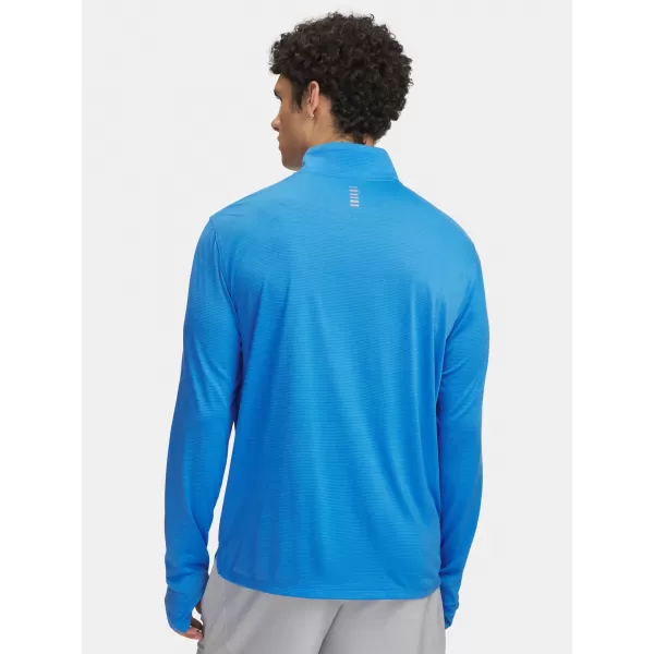  Pánské triko UNDER ARMOUR UA LAUNCH 1/4 ZIP 6005542-402 MODRÁ 