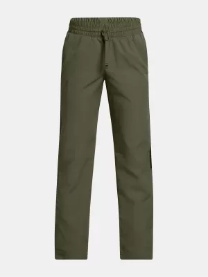 Chlapecké sportovní kalhoty UNDER ARMOUR UA B RIVAL WVN PANT 1390155-390 ZELENÁ