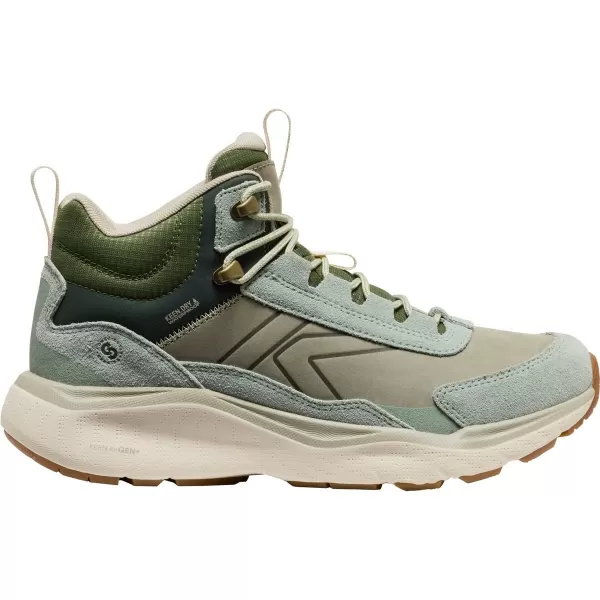  Dámské turistické boty KEEN LEIKI LEATHER MID WP ICEBERG GREEN/BRONZE GREEN 