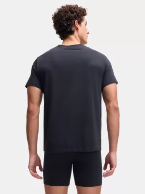 Pánské triko UNDER ARMOUR M UA PERF COTTON CREW NECK-2PK 6007621-001 ČERNÁ