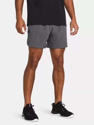 Pánské kraťasy UNDER ARMOUR UA PEAK WOVEN SHORTS 1376782-025 ŠEDÁ