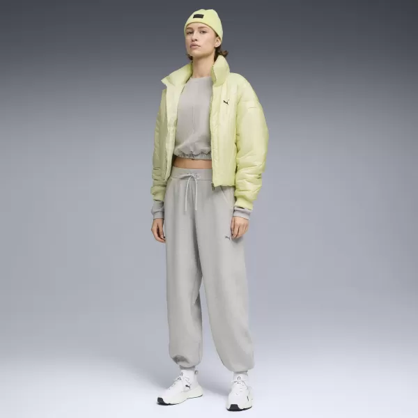  Dámské tepláky PUMA W CLOUDSPUN JOGGER 52750304 LIGHT GRAY HEATHER 