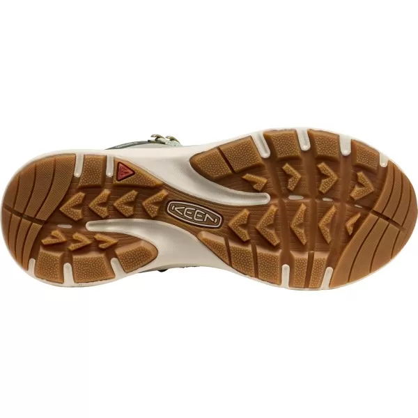  Dámské turistické boty KEEN LEIKI LEATHER MID WP ICEBERG GREEN/BRONZE GREEN 