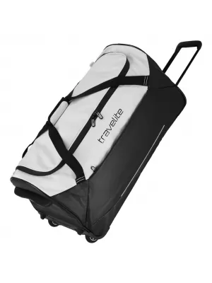 Taška TRAVELITE BASICS TROLLEY TRAVEL BAG BLACK/WHITE