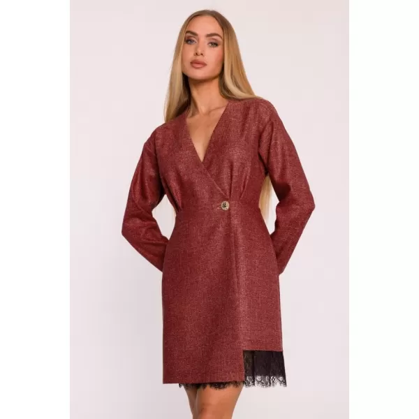  Dámské šaty MOE M871 MAROON 