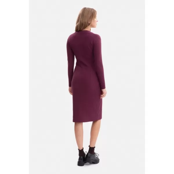  Dámské šaty BEWEAR B307 PLUM 