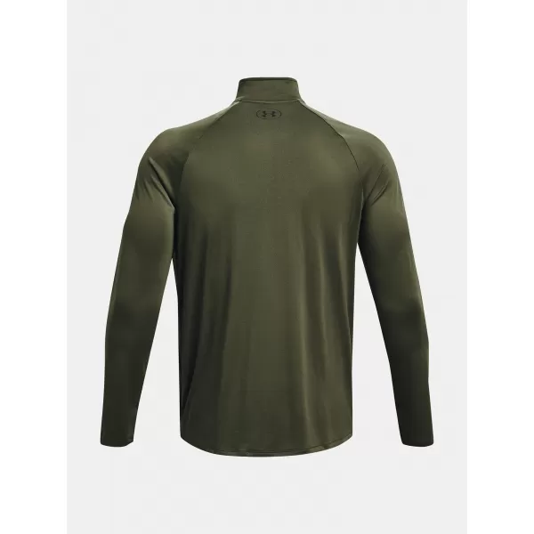  Pánské triko UNDER ARMOUR UA TECH 2.0 1/2 ZIP 1328495-392 ZELENÁ 