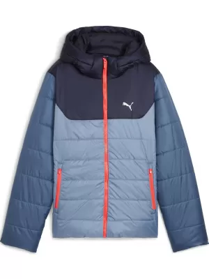 Dětské bunda PUMA ESS HOODED PADDED JACKET 68522634 COOL BLUE