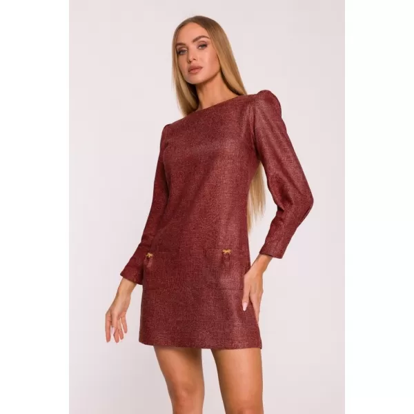  Dámské šaty MOE M870 MAROON 