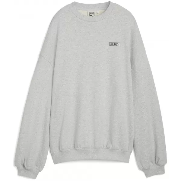  Dámská mikina PUMA X ROSÉ OVERSIZED CREW 63380310 FLAT LIGHT GRAY HEATHER 