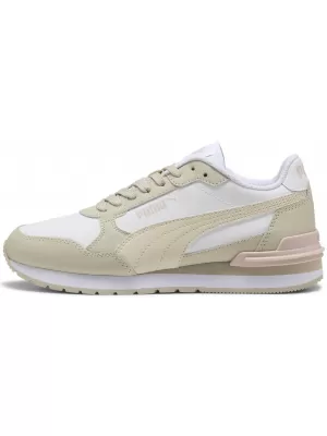 Dětské boty PUMA ST RUNNER V4 L JR 39973607 WHITE/AL SNOW/D DUST/MV MIST