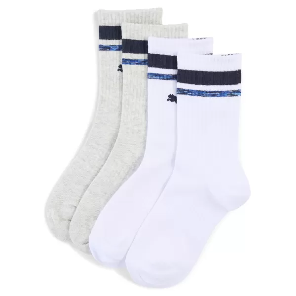  Ponožky PUMA BOYS HERITAGE STRIPE CR 94722701 WHITE/BLUE 