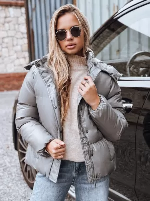 Dámská bunda DSTREET TMAVĚ ŠEDÁ