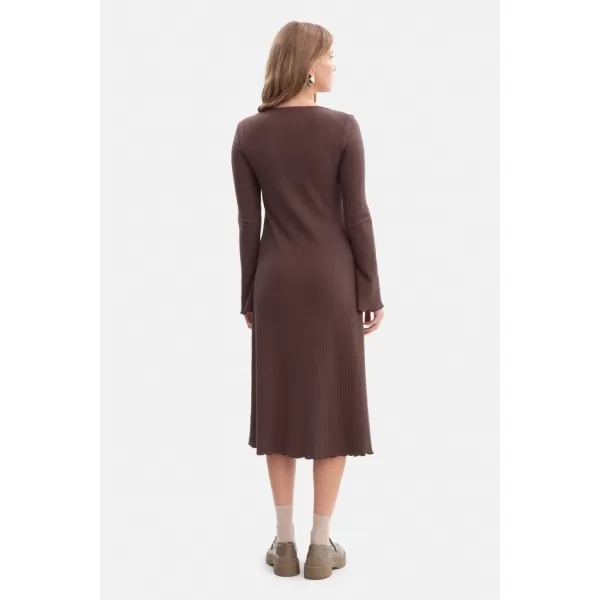  Dámské šaty BEWEAR B308 BROWN 