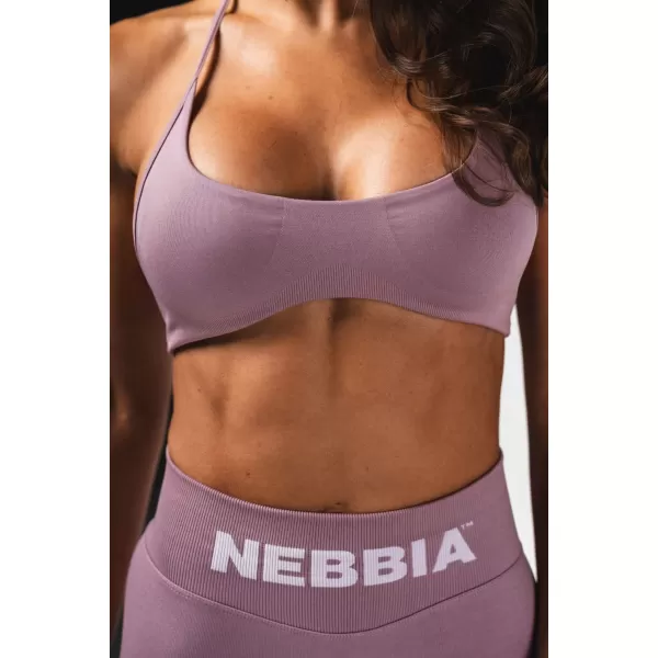  NEBBIA Bezešvá lift-up sportovní podprsenka FLOW SEAMLESS 495 PINK 