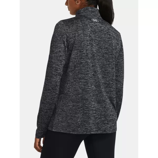  Dámská mikina UNDER ARMOUR  TECH 1/2 ZIP- TWIST ČERNÁ 