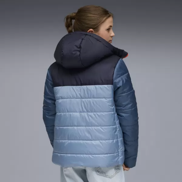  Dětské bunda PUMA ESS HOODED PADDED JACKET 68522634 COOL BLUE 