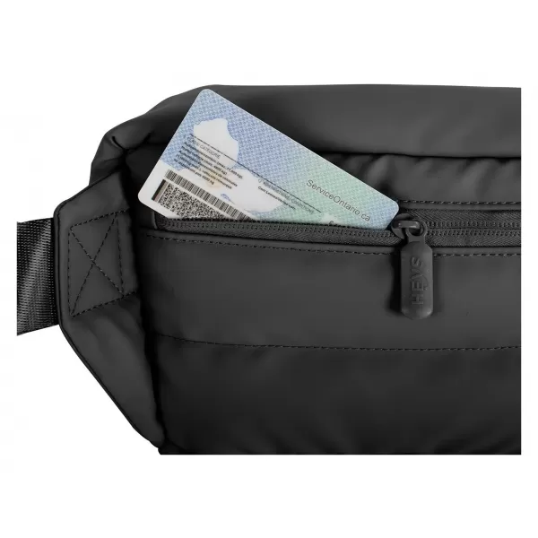  Ledvinka HEYS PUFFER MINI WAIST BAG BLACK 