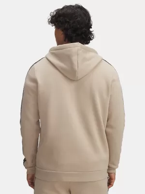 Pánská mikina UNDER ARMOUR UA ICON FLEECE FZ TAPING 1390298-299 HNĚDÁ