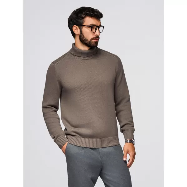  Pánský svetr OMBRE OM-SWTN-0163 GRAY-BROWN 